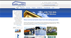 Desktop Screenshot of blueskyroofinginc.com